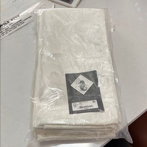 Waterford Linens Cream Jacquard napkins